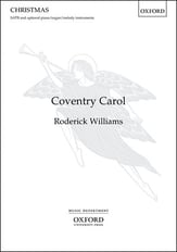 Coventry Carol SATB choral sheet music cover